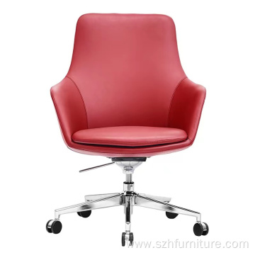 Light Luxury Leather Comfortable Swivel Office Chair